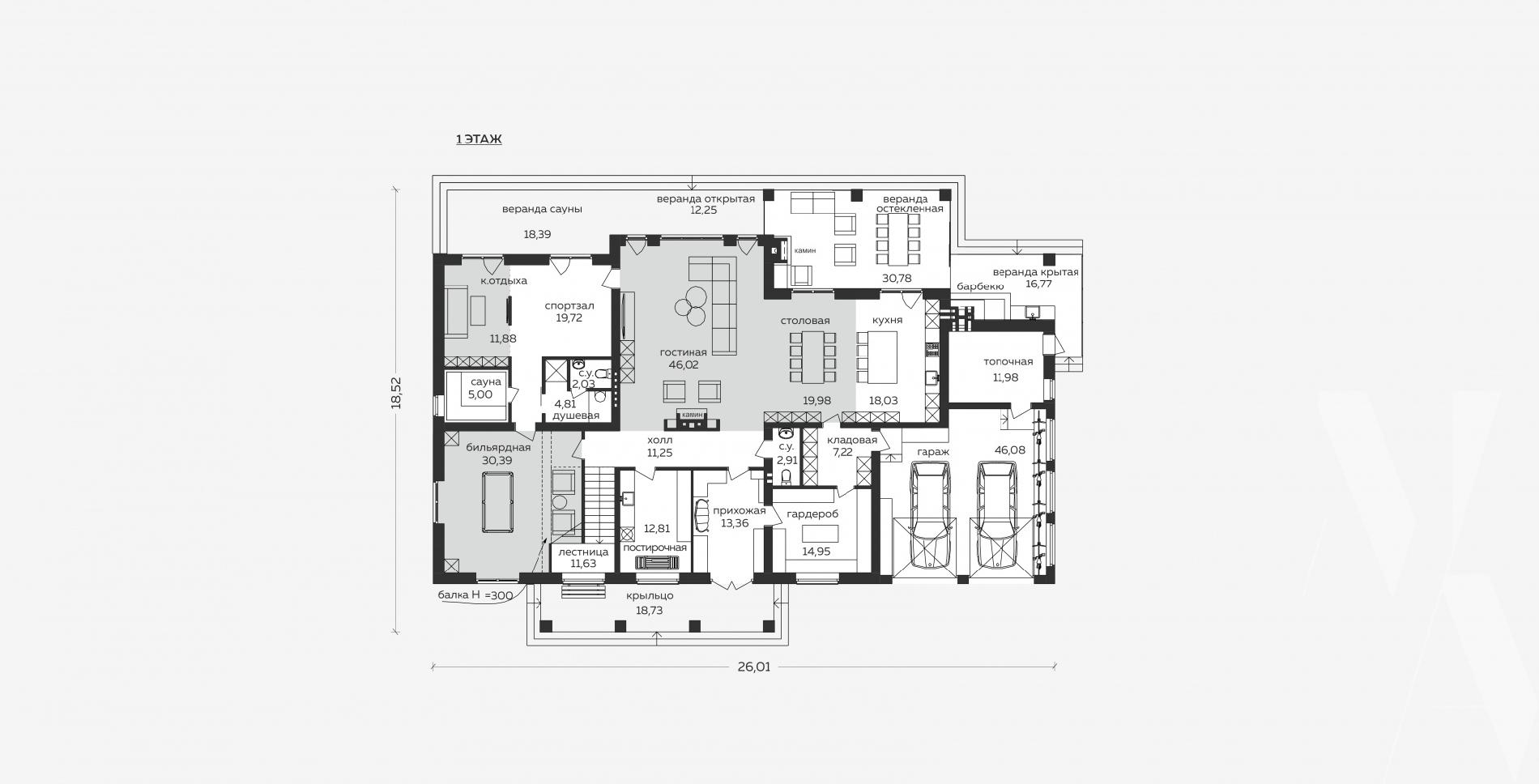 Планировка проекта дома №m-399 m_399_p (1).jpg